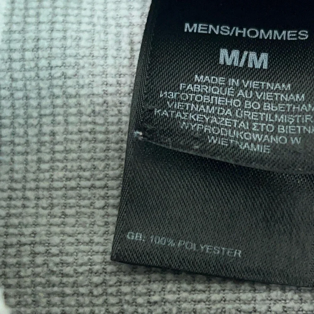 North Face Pullover Mens Medium Gray Quarter Zip Long Sleeve Athletic Hiking Top